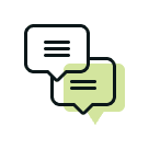 Chat icon representing consultation with interior designer