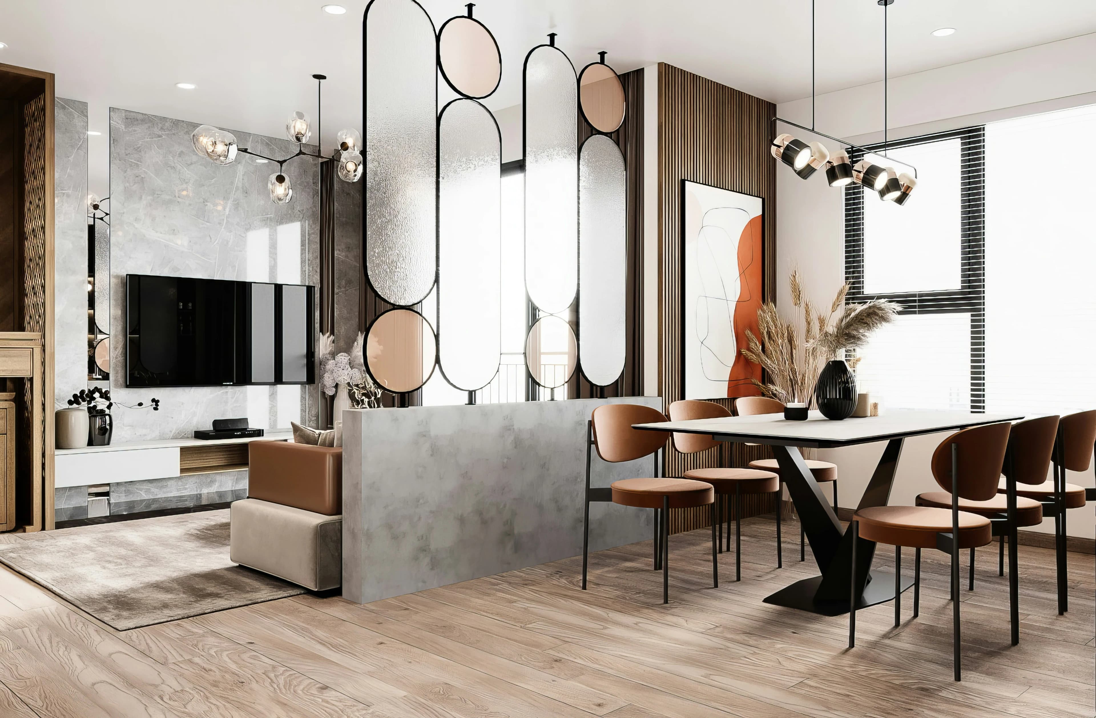 Living-Dining Partition